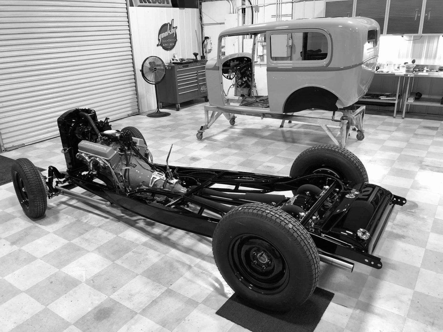 Ford Tudor sedan custom built by Goolsby Customs