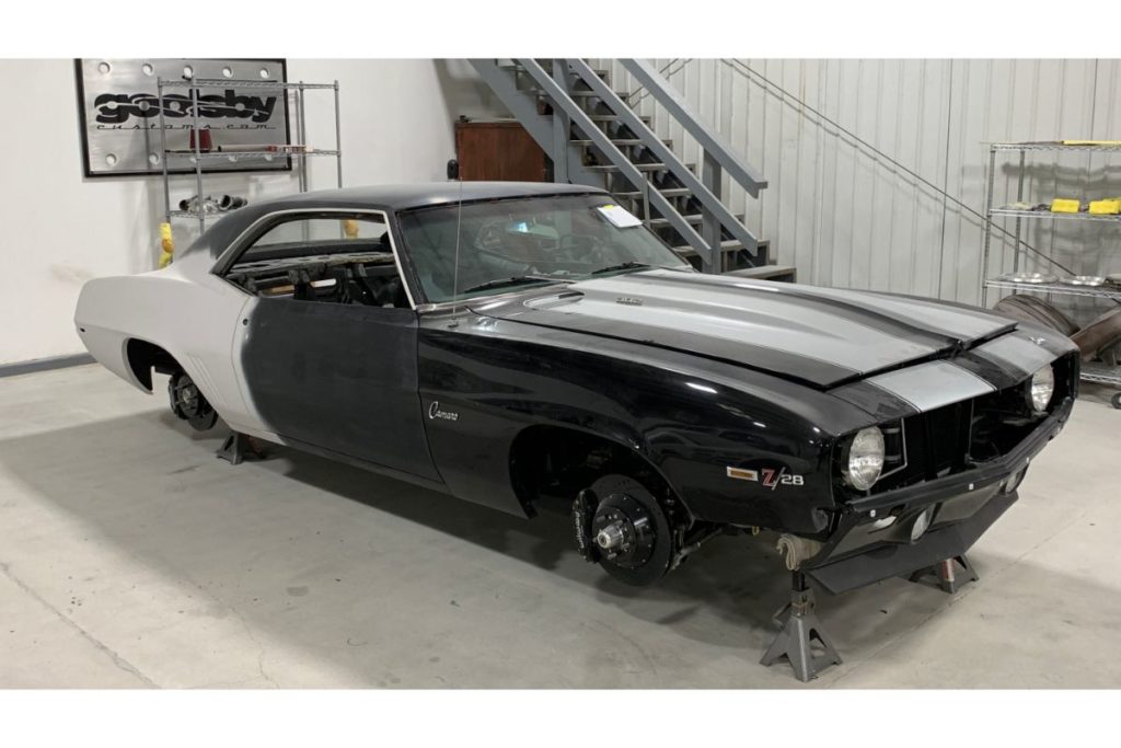 Custom 1969 Chevy Camaro hot rod in stock form
