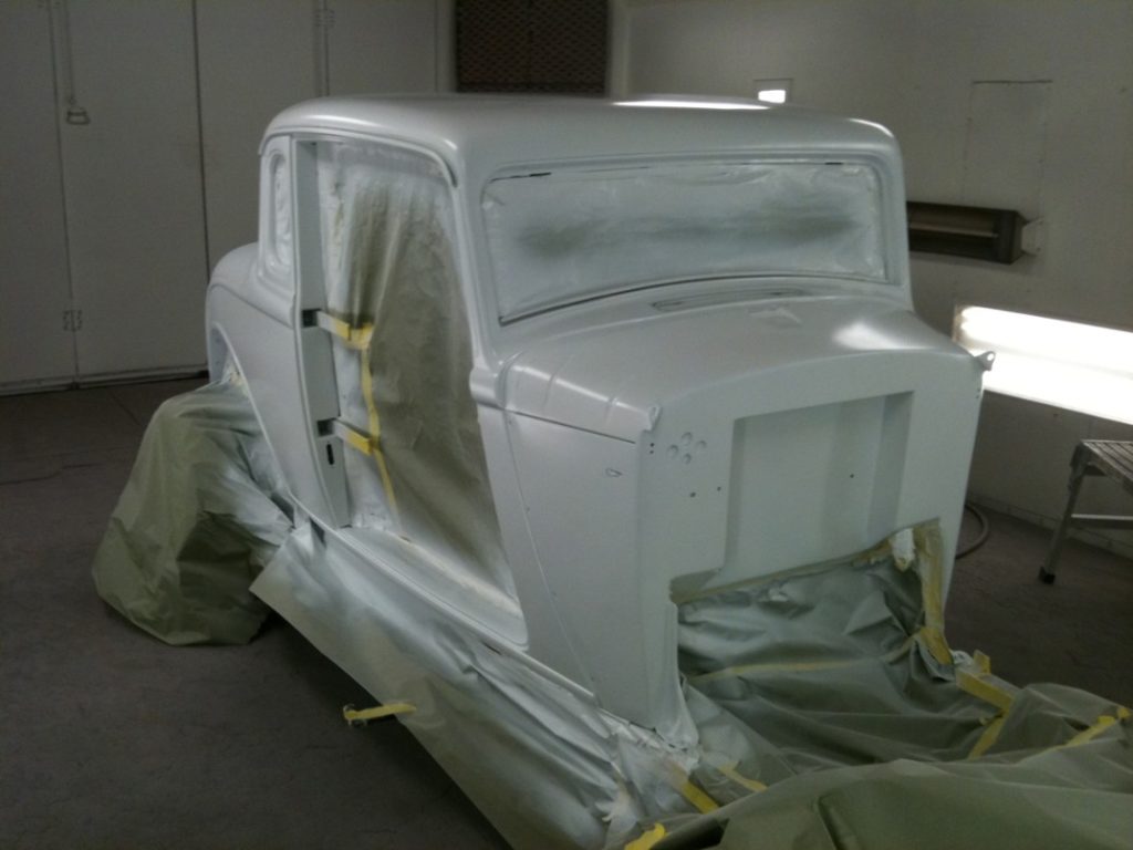 Custom 1932 Ford 3 Window Coupe during the build process