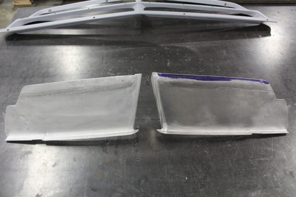 Custom 1969 Dodge A 108 Hemi Van build front air dam sheet metal fabrication