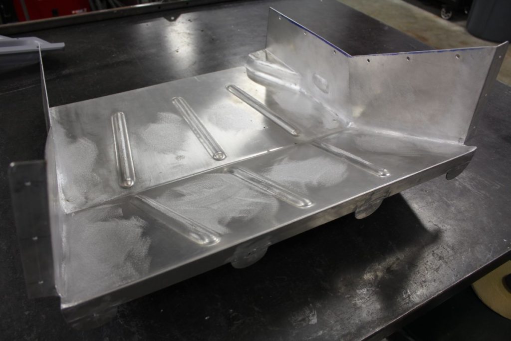 Custom 1969 Dodge A 108 Hemi Van build front air dam sheet metal fabrication