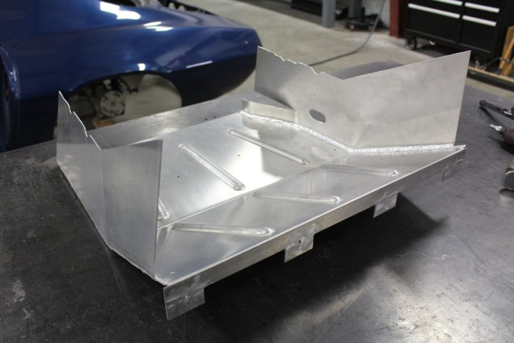 Custom 1969 Dodge A 108 Hemi Van build front air dam sheet metal fabrication
