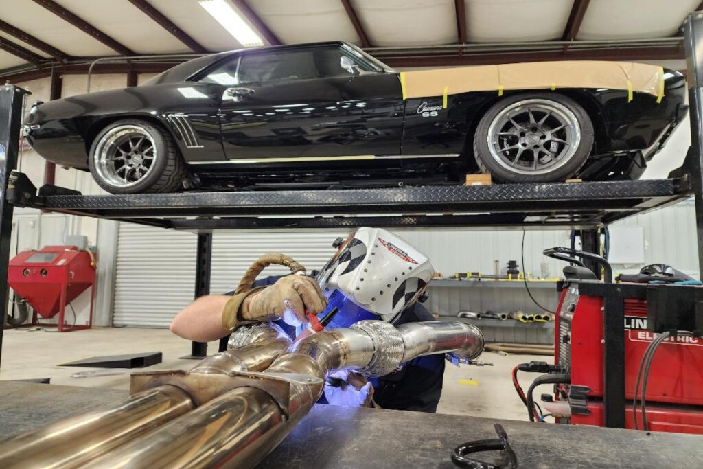 Black 1969 SS Camaro 454 LSX protouring restomod classic muscle car