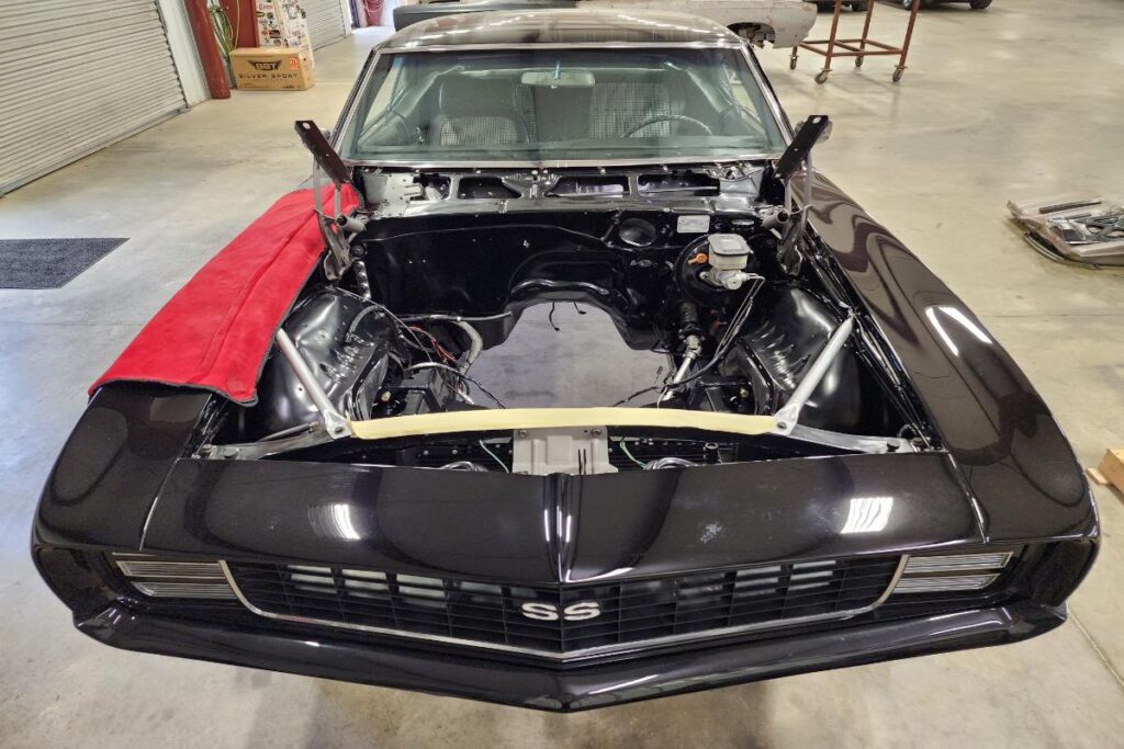 Black 1969 SS Camaro 454 LSX protouring restomod classic muscle car